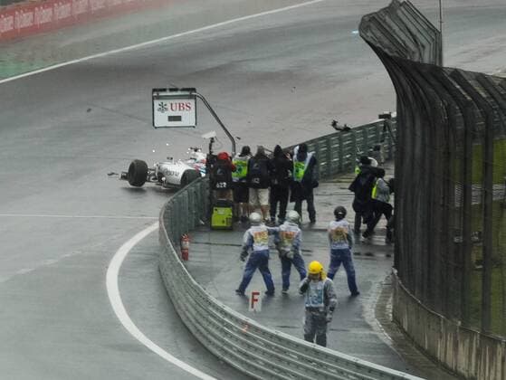 Grande Pr?mio do Brasil de F?rmula 1 2016 SÃO PAULO, SP - 13.11.2016: GRANDE PRÊMIO DO BRASIL DE FÓRMULA 1 2016 - Accident that took the Brazilian driver Felipe Massa of team Williams Grand Prix of Brazil Formula 1 2016 held at the Autódromo José Carlos Pace, Interlagos, South Zone of São Paulo. (Photo: Emerson Santos Fotoarena) x1229802x  EmersonxSantos