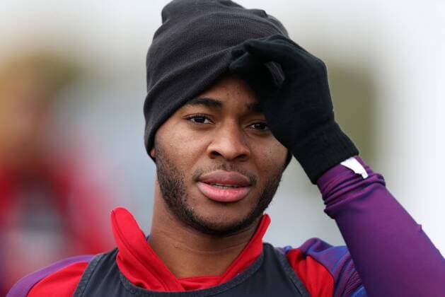 England s Raheem Sterling during training at Tottenham Hotspur training centre, London. Picture date November 14th, 2016 Pic David Klein Sportimage EDITORIAL USE ONLY. No use with unauthorised audio, video, data, fixture lists, club league logos or live services. Online in-match use limited to 120 images, no video emulation. No use in betting, games or single club league player publications.