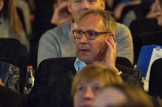 14.11.2016, xfux, Fussball 1.Bundesliga, SV Darmstadt 98 Kinopremiere 90 Minuten 98 im Kinopolis in Darmstadt, emspor emonline deloka, v.l. Praesident Klaus Ruediger Fritsch (SV Darmstadt 98) Darmstadt