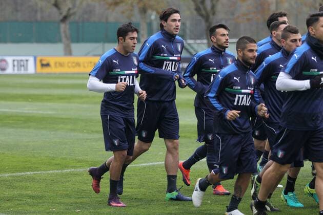Fußball, Nationalteam Italien Training EDER, ALESSIO ROMAGNOLI, LORENZO INSIGNE friendly match ITALIA-GERMANY ALLENAMENTO 14-11-2016