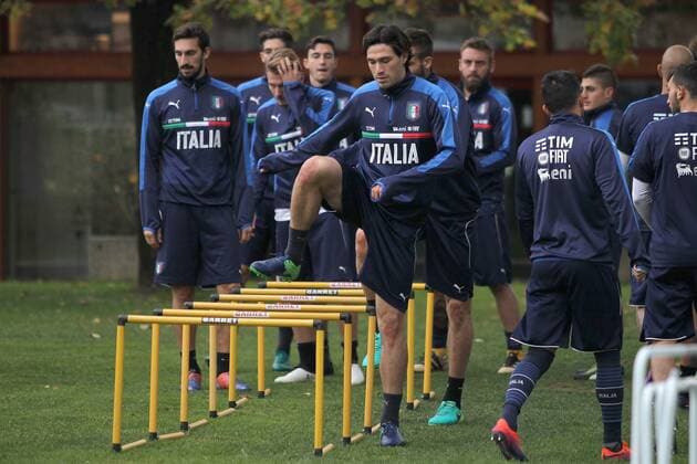 Fußball, Nationalteam Italien Training ALESSIO ROMAGNOLI friendly match ITALIA-GERMANY ALLENAMENTO 14-11-2016