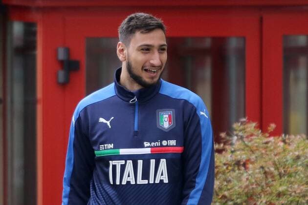 Fußball, Nationalteam Italien Training GIANLUIGI DONNARUMMA friendly match ITALIA-GERMANY ALLENAMENTO 14-11-2016