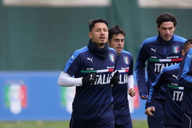 Fußball, Nationalteam Italien Training GIANLUCA LAPADULA friendly match ITALIA-GERMANY ALLENAMENTO 14-11-2016