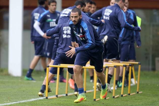 Fußball, Nationalteam Italien Training LEONARDO BONUCCI friendly match ITALIA-GERMANY ALLENAMENTO 14-11-2016
