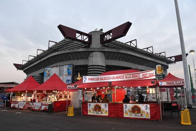 Fussball, Herren, Saison 2016 2017, Länderspiel in Mailand, Italien - Deutschland, das Giuseppe-Meazza-Stadion rund vier Stunden vor dem Spiel, 15.11. 2016,