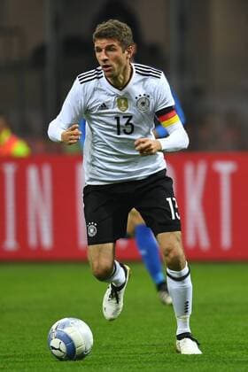 Fussball, Herren, Saison 2016 2017, Länderspiel in Mailand, Italien - Deutschland, Thomas Müller (Nr. 13, Deutschland), 15.11.2016,