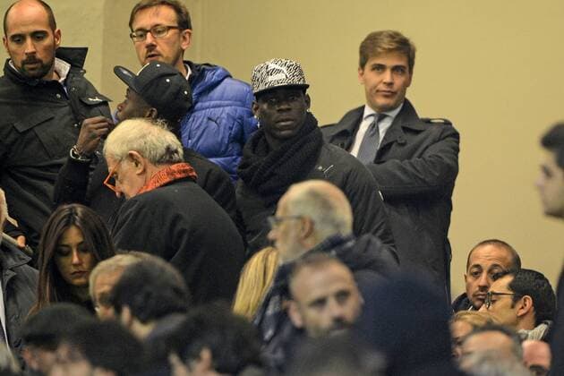 Mario Balotelli auf der Tribüne - Milano - 15-11-2016 - San Siro Italia - Italy - Germany -- GiuseppexUras