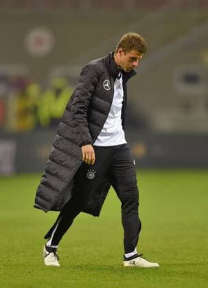 15.11.2016, Fussball Test-Länderspiel, Italien - Deutschland, im Guiseppe Meazza Stadion in Mailand. Thomas Müller (Deutschland) ist enttäuscht. 