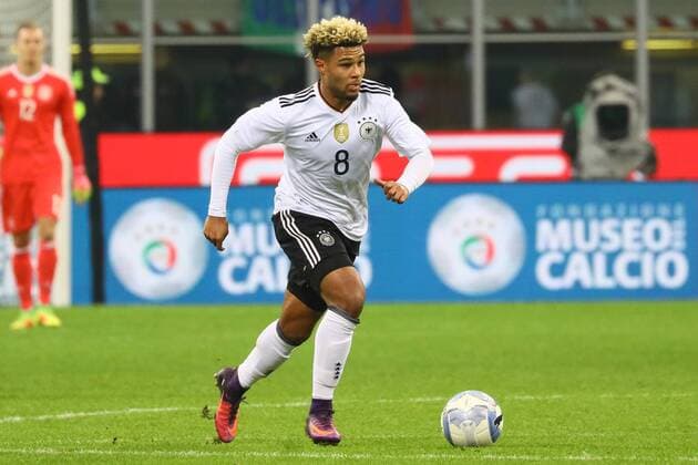 Serge Gnabry (Deutschland Germany)- 15.11.2016: Italien vs. Deutschland, Giuseppe-Meazza-Stadion Mailand