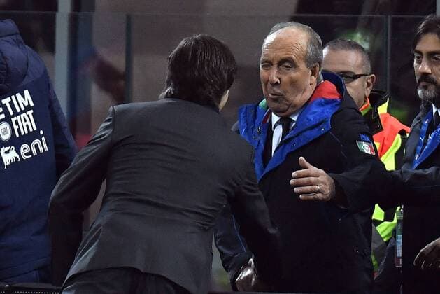 Joachim Low, Gian Piero Ventura Mailand, Fußball Nationalteam Länderspiel Italien - Deutschland AndreaxStaccioli