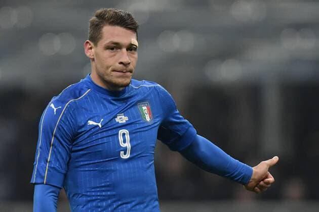 Andrea Belotti Italia Mailand, Fußball Nationalteam Länderspiel Italien - Deutschland AndreaxStaccioli