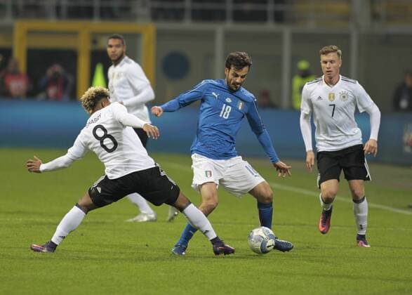 November 15, 2016 - Milan, Italy - Marco Parolo during the friendly match between Italia v Germania, in Milan Giuseppe Meazza Stadio, on November 15, 2016. Italy v Germany - International Friendly Länderspiel  - ZUMAn230 20161115_zaa_n230_251