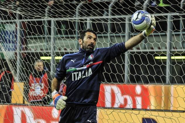 Italy: International Friendly Länderspiel Football Italy v Germany International Friendly Football. Gianluigi Buffon during training session before of Italy versus Germany.  GaetanoxPiazzolla PacificxPress