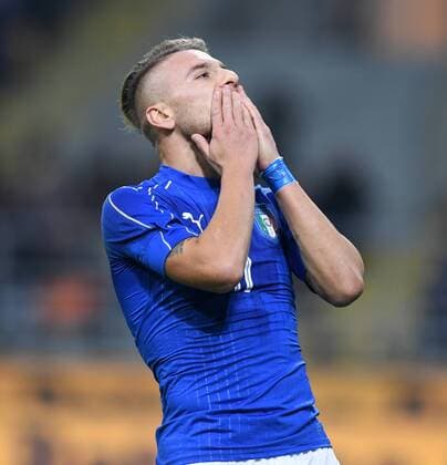 Ciro Immobile of Italy reacts during the International Friendly Länderspiel Match between Italy and Germany in Milan, Italy on Nov. 15, 2016. The match ended in 0-0 draw. ) (SP)ITALY-MILAN-FOOTBALL-INTERNATIONAL FRIENDLY AlbertoxLingria 