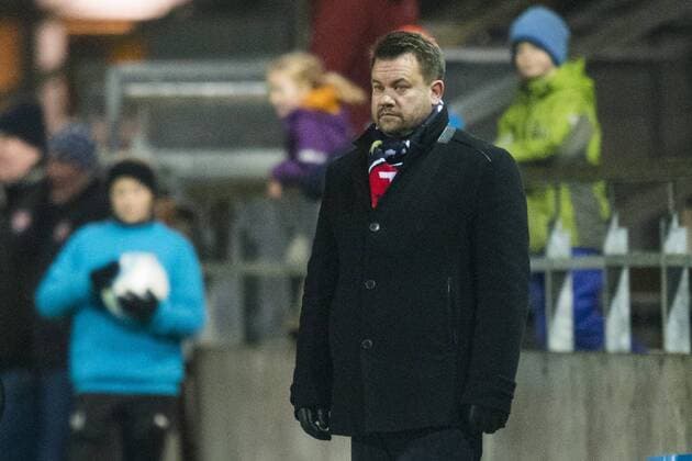 161116 Rosengards tränare Jack Majgaard Jensen under fotbollsmatchen i Champions League mellan Rosengard och Slavia Prag den 16 november 2016 i Malmö.  Copyright: LUDVIGxTHUNMAN BB161116LT050