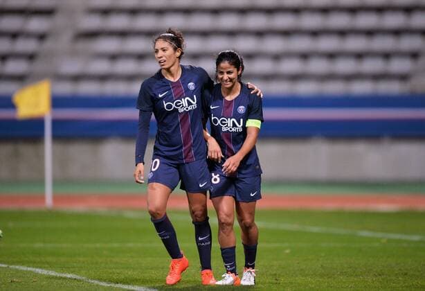 Fußball, Damen CL, Paris St. Germain - BIIK Shymkent Shirley Cruz Trana (psg) - Cristiane (psg) FOOTBALL : Paris SG vs WFC Biik Kazygurt - - Champions League Damen Frauenfussball - 17 11 2016 AnthonyBIBARD FEP Panoramic 