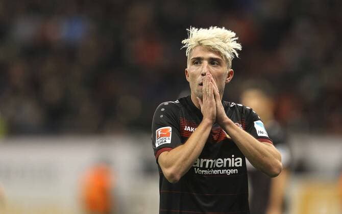 Foto : Enttäuschung bei Kevin Kampl ( Leverkusen ) Fussball 1. Bundesliga , am Fr. 18.11.2016 Bayer 04 Leverkusen - Leipzig 2 - 3
