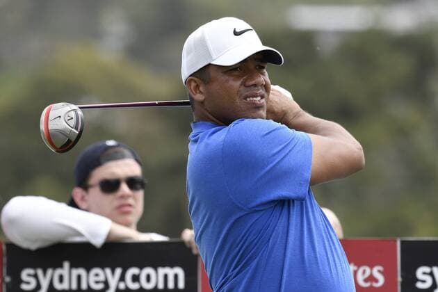 19.11.2016. Royal Sydney Golf Club, Sydney, Australia. Emirates Australian Open Golf 3rd Round. Jhonattan Vegas of Venezuela tees off. xNigelxOwenx  ActionPlus11810916