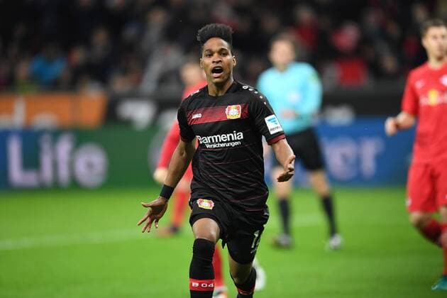Fussball, 1.BL Saison 2016 2017, Spieltag 11, Bayer 04 Leverkusen-RB Leipzig , 18.11.2016, BayArena, Leverkusen, Wendell, Bayer 04 Leverkusen, jubel,