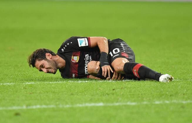 18.11.2016, Fussball GER, 1. Bundesliga Saison 2016 2017, 11. Spieltag, Bayer 04 Leverkusen - RB Leipzig 2:3, Hakan Calhanoglu (Bayer Leverkusen)
