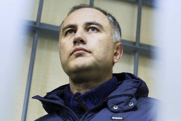 ST PETERSBURG, RUSSIA - NOVEMBER 18, 2016: St Petersburg s former Vice Governor Marat Oganesyan charged with embezzling 50 million roubles ~$770,000 during the construction of the Krestovsky Stadium (Zenit-Arena) attends St Petersburg s Smolninsky District Court session to choose a measure of restriction. Peter Kovalev TASS  74734017st