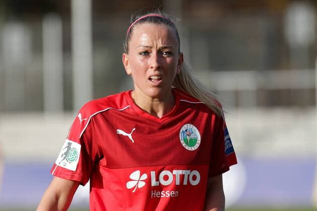 Mandy Islacker (Frankfurt, 11) Einzelbild, Aktion, Action, Fussball, Allianz Frauen-Bundesliga, 1. FFC Frankfurt - MSV Duisburg, xozx