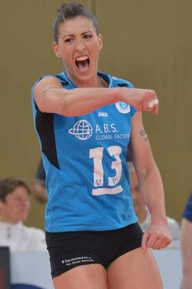 19.11.2016, xtkx, Volleyball 1.Bundesliga Damen, VC Wiesbaden - SW Erfurt, emspor, v.l. Karolina Bednarova (VC Wiesbaden) , Wiesbaden