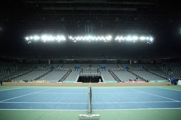 Croatian Davis Cup team training 20.11.2016., Zagreb - Croatian Davis Cup team held first training in Arena.  SanjinxStrukic PIXSELL