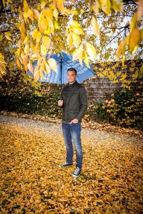 Florian Ballas beim Fotoshooting für das Stadionheft Kreisel. Florian Ballas