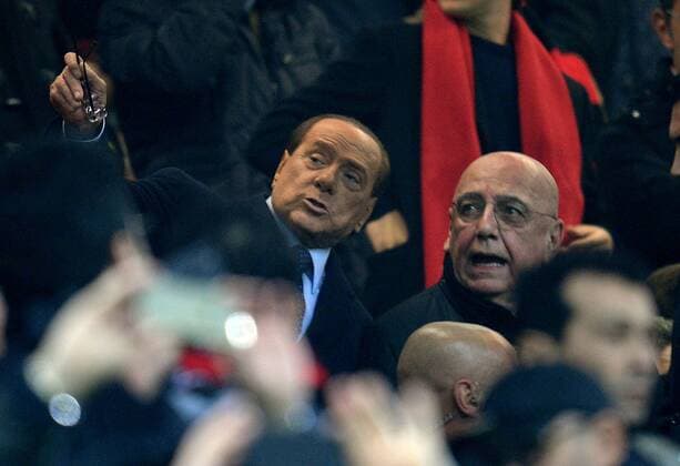 IPP20161120 Football - soccer: Serie A, 2016 2017 - AC Mailand - Inter Mailand, Silvio Berlusconi e Adriano Galliani xHOCHxZWEIx xItalyxPhotoxPressx 