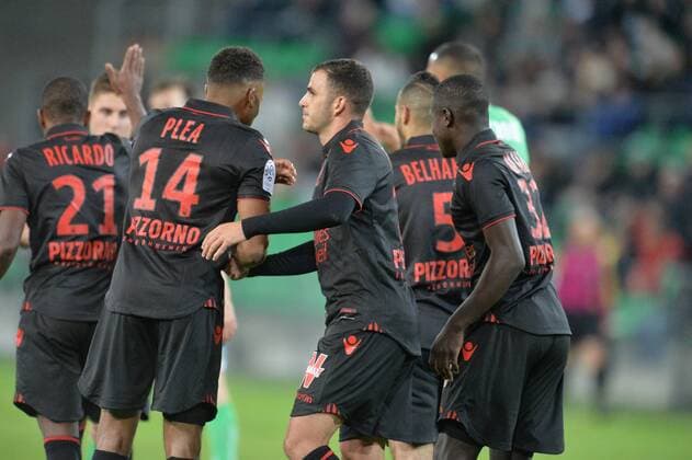 Jubel Valentin Eysseric (nice) FOOTBALL : Saint Etienne vs Nice - Ligue 1 - 20 11 2016 FredericChambert 