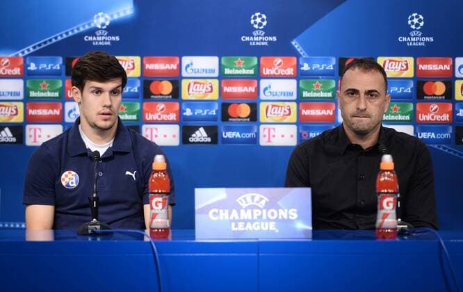 GNK Dinamo press conference PK Pressekonferenz - Zagreb, Croatia 21.11.2016., Zagreb, Croatia - GNK Dinamo coach Ivailo Petev and Mario Situm held a press conference on the occasion of tomorrow s Champions League match between GNK Dinamo Zagreb and Olympique Lyon.  MarkoxPrpic PIXSELL