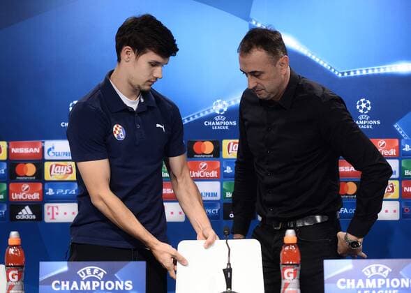 GNK Dinamo press conference PK Pressekonferenz - Zagreb, Croatia 21.11.2016., Zagreb, Croatia - GNK Dinamo coach Ivailo Petev and Mario Situm held a press conference on the occasion of tomorrow s Champions League match between GNK Dinamo Zagreb and Olympique Lyon.  MarkoxPrpic PIXSELL