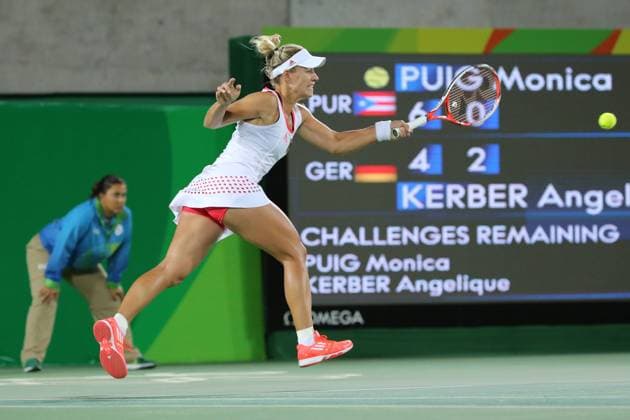 Olympic Games Olympische Spiele Olympia OS Rio 2016 - 13.08.2016, Tennis, Olympische Spiele, Finale Tennis Einzel der Damen: Angelique Kerber (GER) verliert gegen Monica Puig (PUR) das Finale, Kerber verliert Gold, Kerber gewinnt Silber, Silbermedaille -