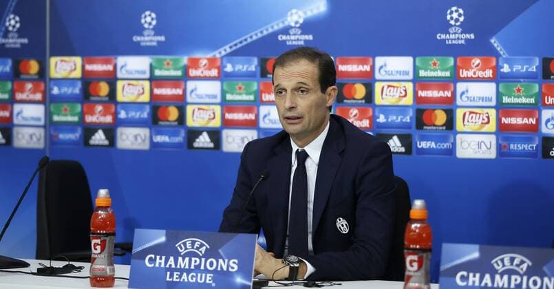 Juventus head coach Massimiliano Allegri during the press conference PK Pressekonferenz held at Sanchez Pizjuan stadium in Seville, Andalusia, Spain southern Spain, 21 November 2016. Sevilla FC will face Juventus in a UEFA Champions League Group H soccer match at the Sanchez Pizjuan stadium on 21 November 2016. Juventus press conference !ACHTUNG: NUR REDAKTIONELLE NUTZUNG!  20161121-636153572397092310