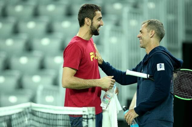 PXL_Croatia Davis Cup team practice 21.11.2016., Zagreb, Croatia - Croatia Davis Cup team practice prior to Davis Cup finals against Argentina. Marin Cilic.  IgorxKralj PIXSELL