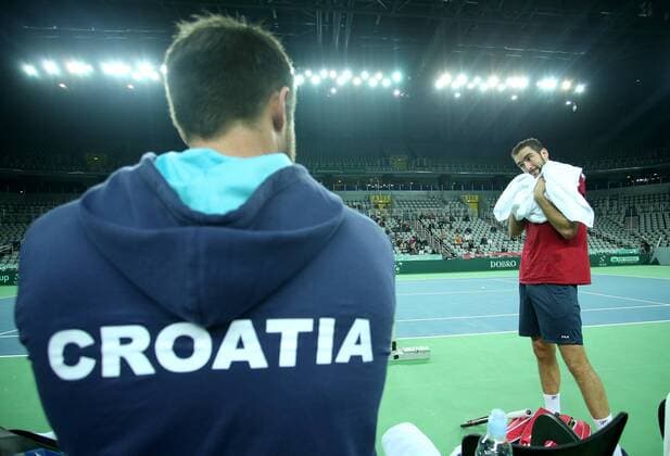 PXL_Croatia Davis Cup team practice 21.11.2016., Zagreb, Croatia - Croatia Davis Cup team practice prior to Davis Cup finals against Argentina. Marin Cilic.  IgorxKralj PIXSELL