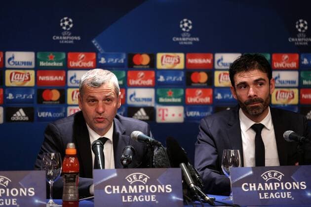 PXL_Olympique Lyonnais press conference PK Pressekonferenz 21.11.2016., hotel Westin, Zagreb, Croatia - Lyon manager Bruno Genesio during a press conference prior to the UEFA Champions League group H - matchday 5 match between Dinamo Zagreb and Lyon.  AntoxMagzan PIXSELL