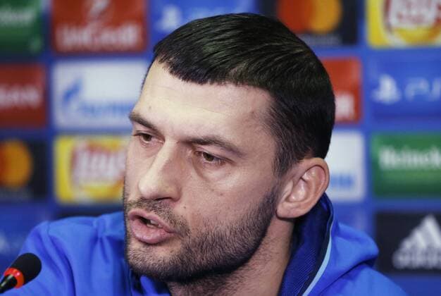 FuÃŸball, CL, FK Rostow PK ROSTOV-ON-DON, RUSSIA - NOVEMBER 22, 2016: FC Rostov s captain Alexandru Gatcan gives a press conference PK Pressekonferenz ahead of a UEFA Champions League Group D football match between FC Rostov and Bayern Munich. Valery Matytsin TASS  TS038748