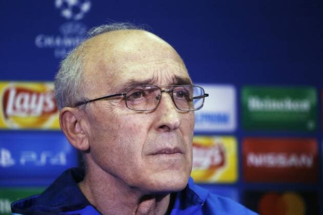 FuÃŸball, CL, FK Rostow PK ROSTOV-ON-DON, RUSSIA - NOVEMBER 22, 2016: FC Rostov s head coach Ivan Danilyants give a press conference PK Pressekonferenz ahead of a UEFA Champions League Group D football match between FC Rostov and Bayern Munich. Valery Matytsin TASS  TS038737