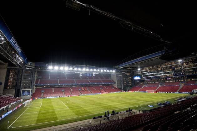 Parken, Stadion des FC Kopenhagen - Champions League, 22. November 2016.  Copyright: PETTERxARVIDSON BB161122PA008