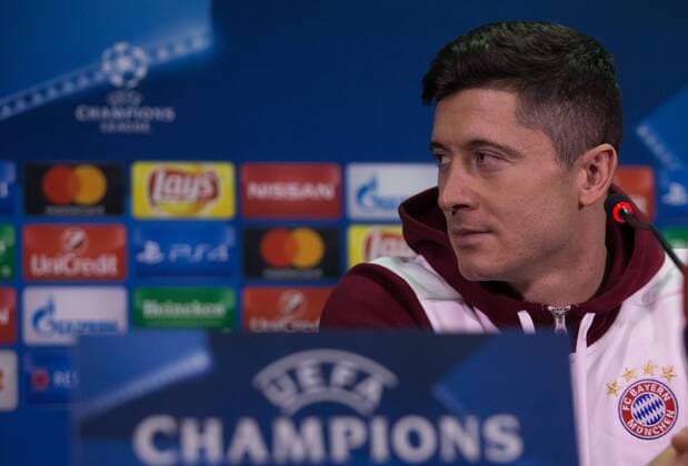 Fußball, CL, Bayern München PK November 22, 2016 - Rostov-On-Don, Russia - Franck Robert Lewandowski of FC Bayern Munich attends a press conference PK Pressekonferenz prior to the UEFA Champions League Group D football match between FC Bayern Munich and FC Rostov, at Olimp 2 Stadium in Rostov-on-Don, Russia on Novemberr 22, 2016. FC Bayern Muenchen - Training & Press Conference  - ZUMAn230 20161122_zaa_n230_083