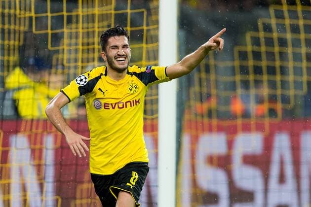 Fußball, CL, Borussia Dortmund - Legia Warschau Dortmund, Germany 22.11.2016, UEFA Champions League - 2016 17 Season, Group F - Matchday 5, BV Borussia Dortmund - Legia Warschau, Nuri Sahin (BVB) jubelt nach dem treffer zum 3:1 ( DeFodi001