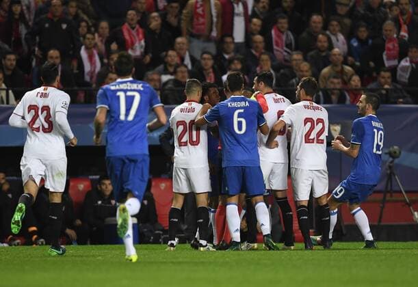 Fußball, CL, FC Sevilla - Juventus Turin Sevilla, Spanien: Fussball, Champions League, FC Sevilla vs. Juventus Turin  xCristobalxDuenasx xChampionsxLeague,2016,xSevillaxFCx-xJuventusx