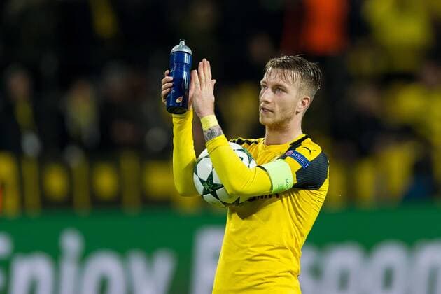 Fußball, CL, Borussia Dortmund - Legia Warschau Dortmund, Germany 22.11.2016, UEFA Champions League - 2016 17 Season, Group F - Matchday 5, BV Borussia Dortmund - Legia Warschau, 8:4, Marco Reus (BVB) nach dem 8:4 ( DeFodi001