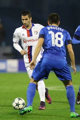 Zagreb, 22.11.2016., Stadion Maksimir - UEFA Champions League 2016 2017 Season, Group H. GNK DINAMO Zagreb (blue) - Olympique Lyon (white) 0:1
