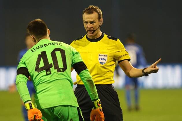 Zagreb, 22.11.2016., Stadion Maksimir - UEFA Champions League 2016 2017 Season, Group H. GNK DINAMO Zagreb (blue) - Olympique Lyon (white) 0:1 Referee Martin Strömbergsson (SWE)