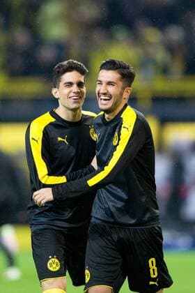 CL 2016 17 Borussia vs Legia Champions League group stage Borussia Dortmund vs. Legia Warszawa on November 22, 2016 in Dortmund, Germany In the picture: Marc Bartra, Nuri Sahin  EN_01235625_0041