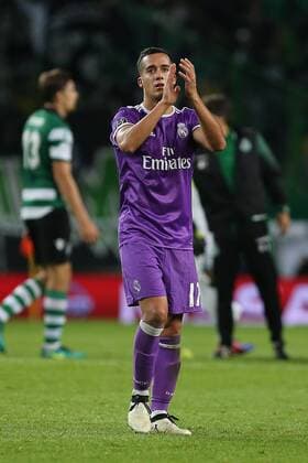 November 22, 2016 - Lisbon, Aveiro, Portugal - Real Madrids forward Lucas Vazquez from Spain in action during the UEFA Champions League match between Sporting Clube de Portugal and Real Madrid at Estadio Jose Alvalade on November 22, 2016 in Lisbon, Portugal. Sporting CP v Real Madrid - UEFA Champions League 2016 17  - ZUMAn230 20161122_zaa_n230_447