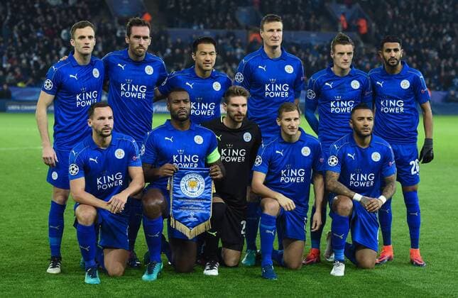 LEICESTER, Nov. 22, 2016 -- Players of Leicester City line up ahead of the UEFA Champions League Group G Match between Leicester City and Club Brugge at the King Power Stadium in Leicester, Britain on Nov. 22, 2016. Leicester City won 2-1. )(wll) (SP)BRITAIN-LEICESTER-SOCCER-UEFA CHAMPIONS LEAGUE-LEICESTER CITY VS CLUB BRUGGE JonxBuckle 